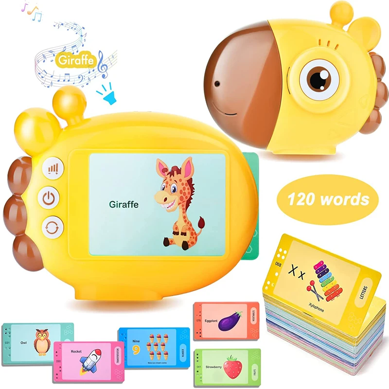 Kids Educational Reader - Zürafa Flash Kart Okuyucu Sight Kelimeler