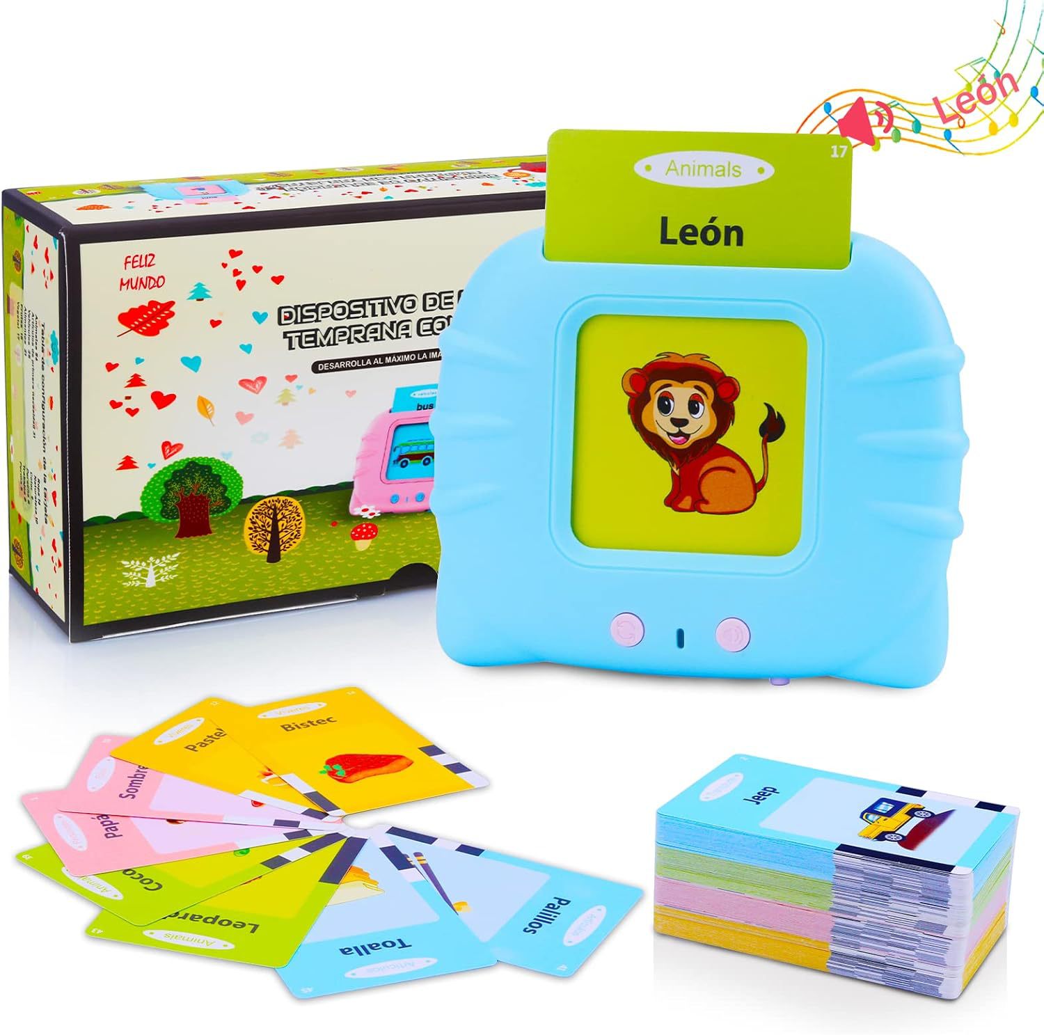 Kids Educational Reader - BearBoo Flash Kart Okuyucu, Çocuklar İçin