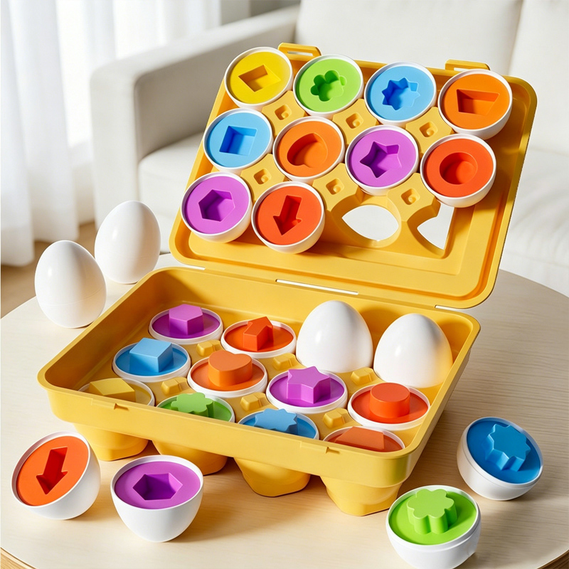 Montessori Shelf Toy - Montessori Oyunları Bebek Oyuncağı Akıllı Yumurta