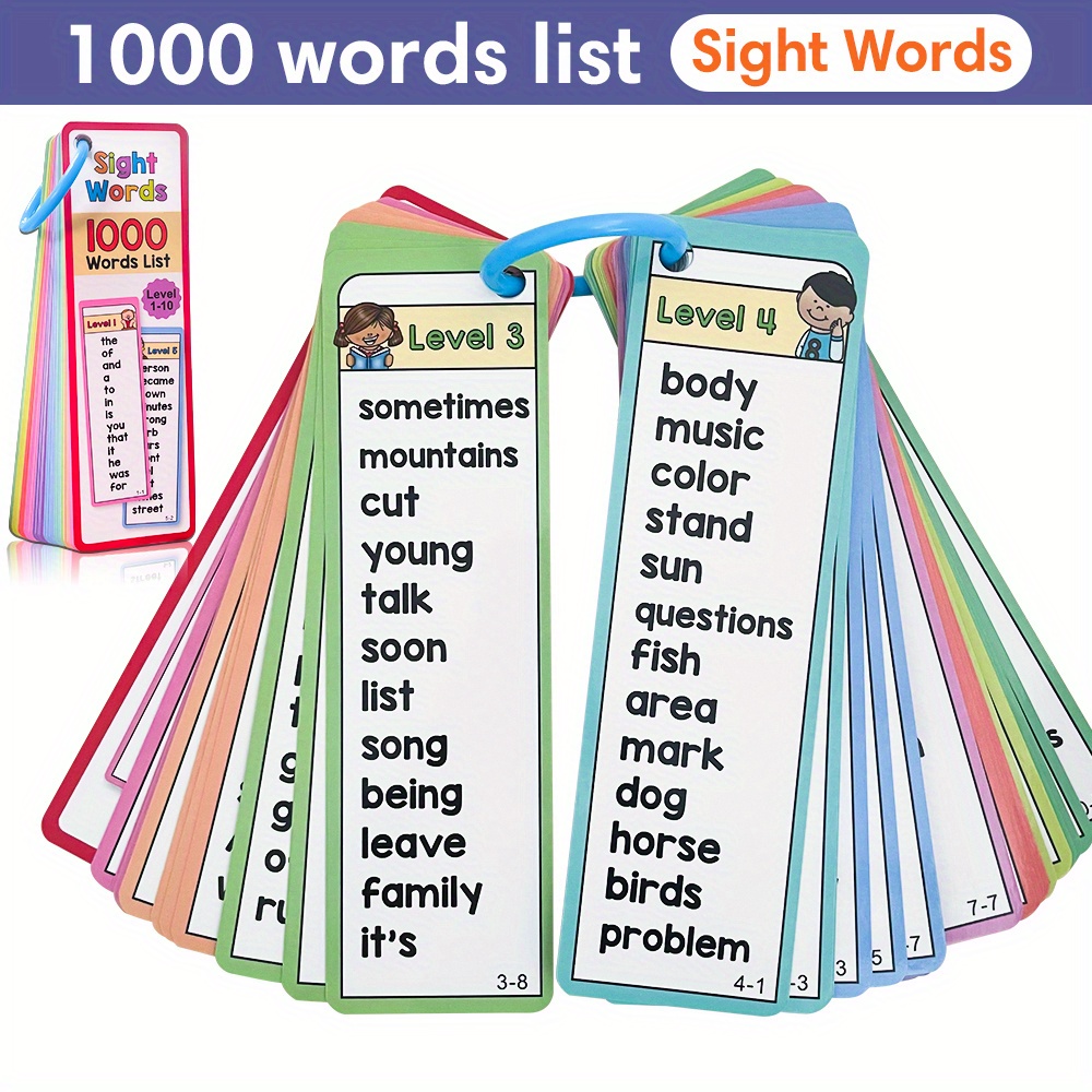 Kids Educational Games Learn English - 1000 Görüş Kelimeleri Flash Kartlar 6-10