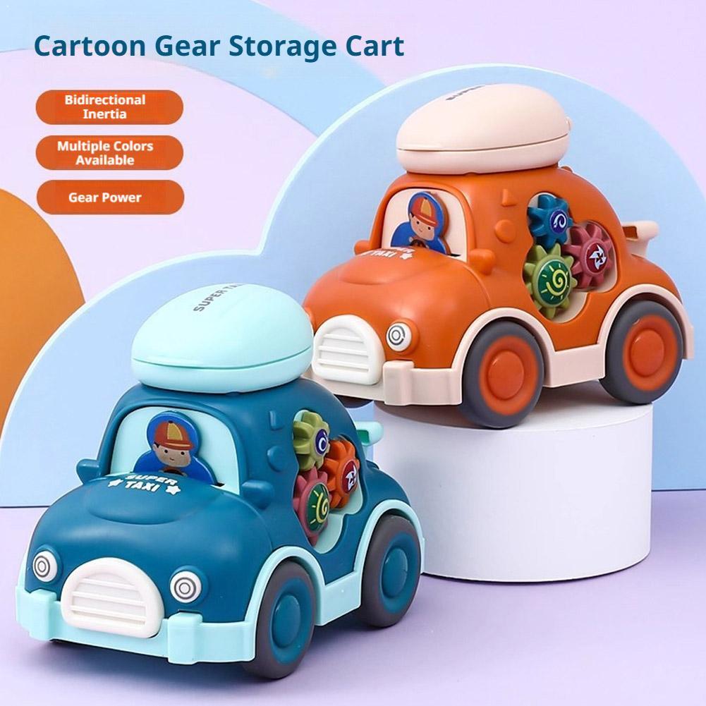 Kids Education Product - Karikatür Mini Geri Çekmeli Oyuncak Araba
