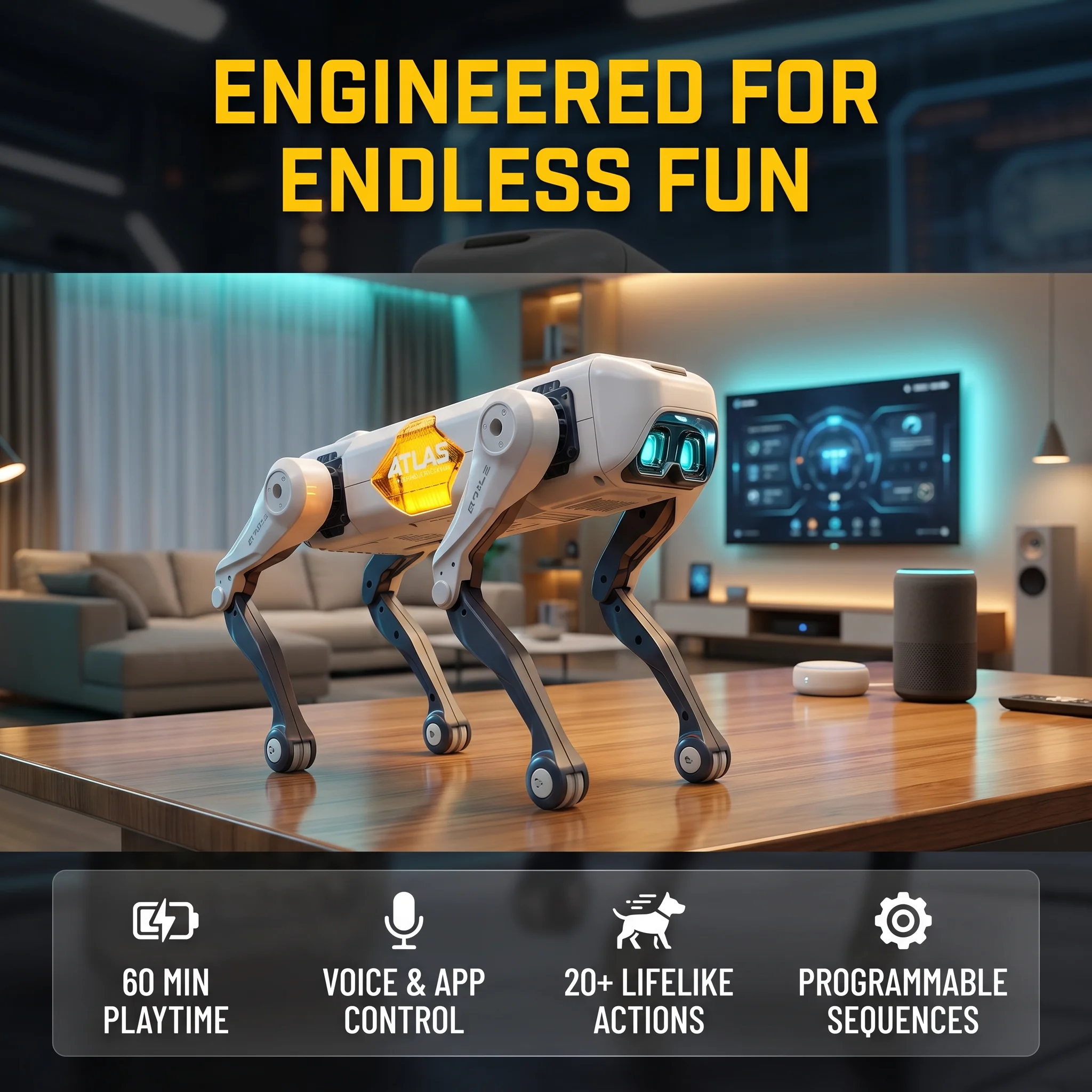 Kids Education Product - Yapay Zeka Akıllı Robot Köpek, Sesli
