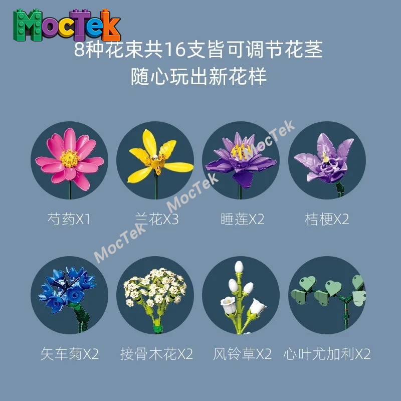 Dekoratif Model Yapı Bloğu Çiç - Orchid Kids Education incelemesi ve fiyatı