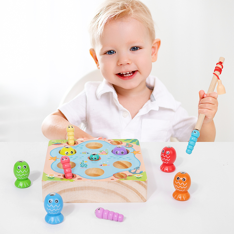 Çocuklar için Ahşap Balık Tutm - Montessori Shelf Toy incelemesi ve fiyatı