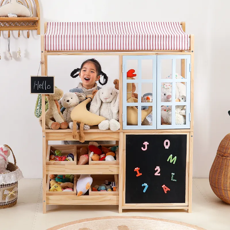Masif Ahşap Çocuk Oyuncak Depo - Montessori Shelf Toy incelemesi ve fiyatı