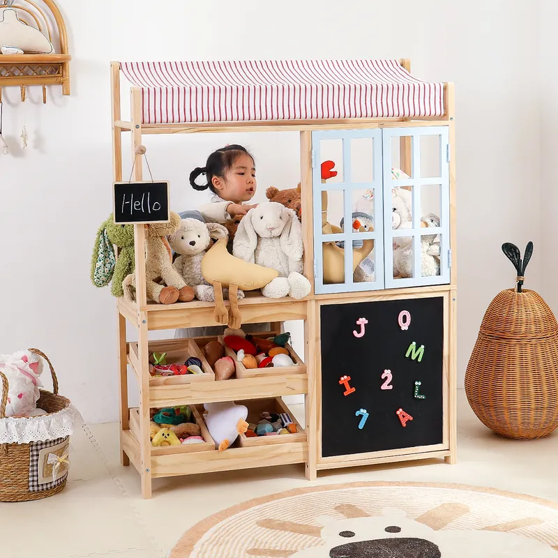 Masif Ahşap Çocuk Oyuncak Depo - Montessori Shelf Toy incelemesi ve fiyatı